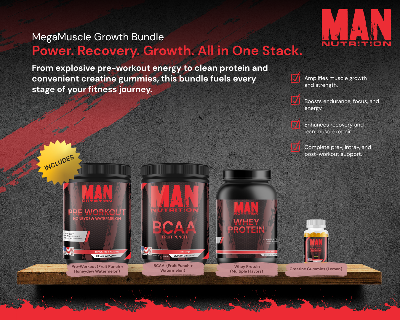 MegaMuscle Growth Bundle