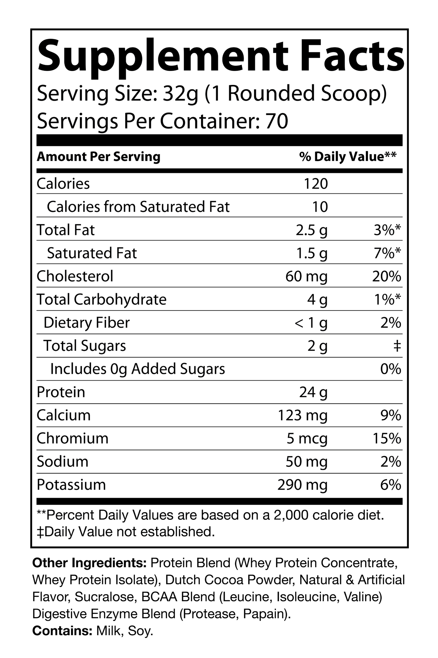 5lb Whey Protein (Chocolate)