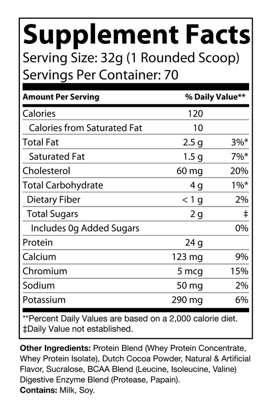 5lb Whey Protein (Chocolate)