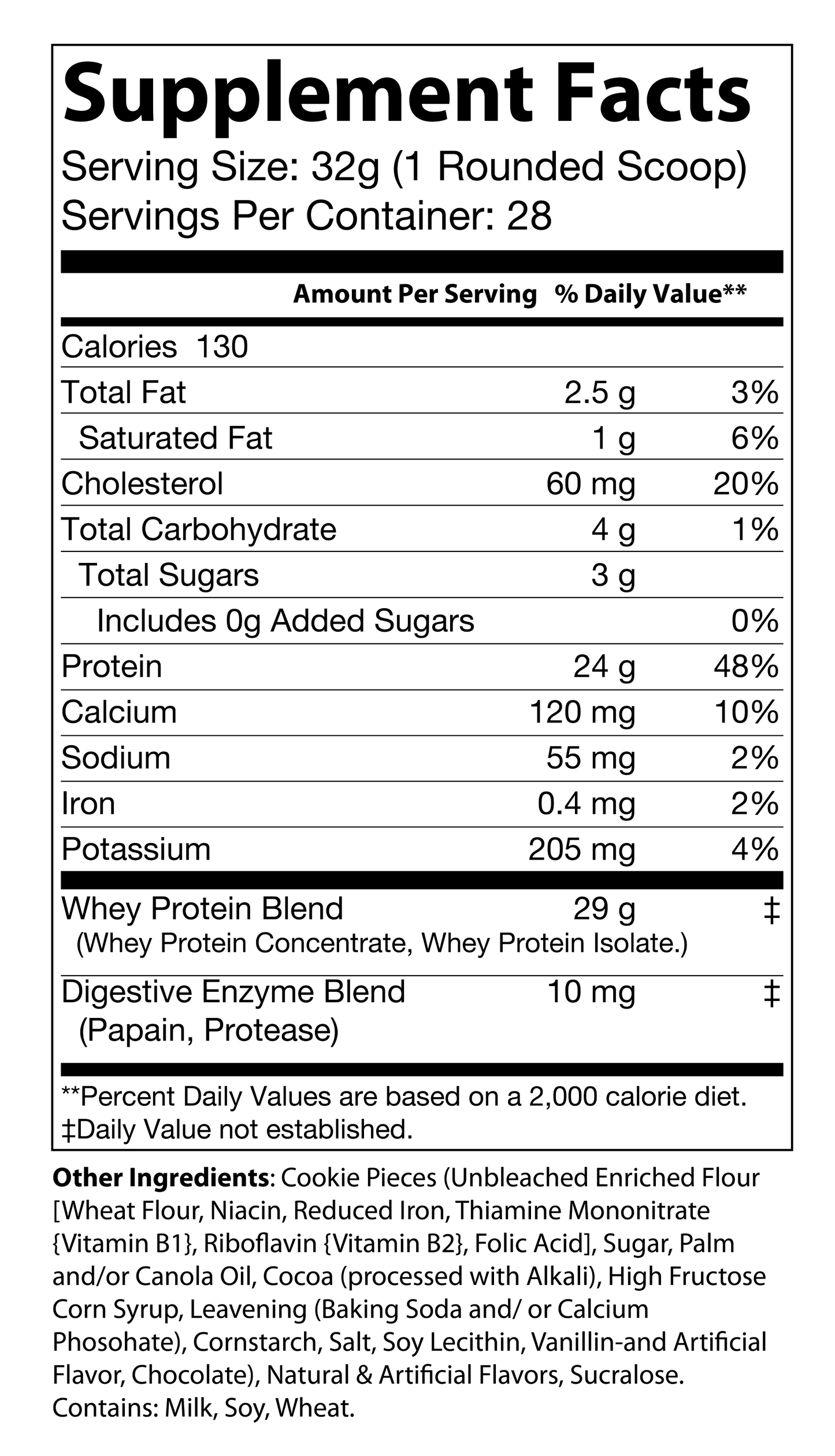 2lb Whey (Cookies and Cream)